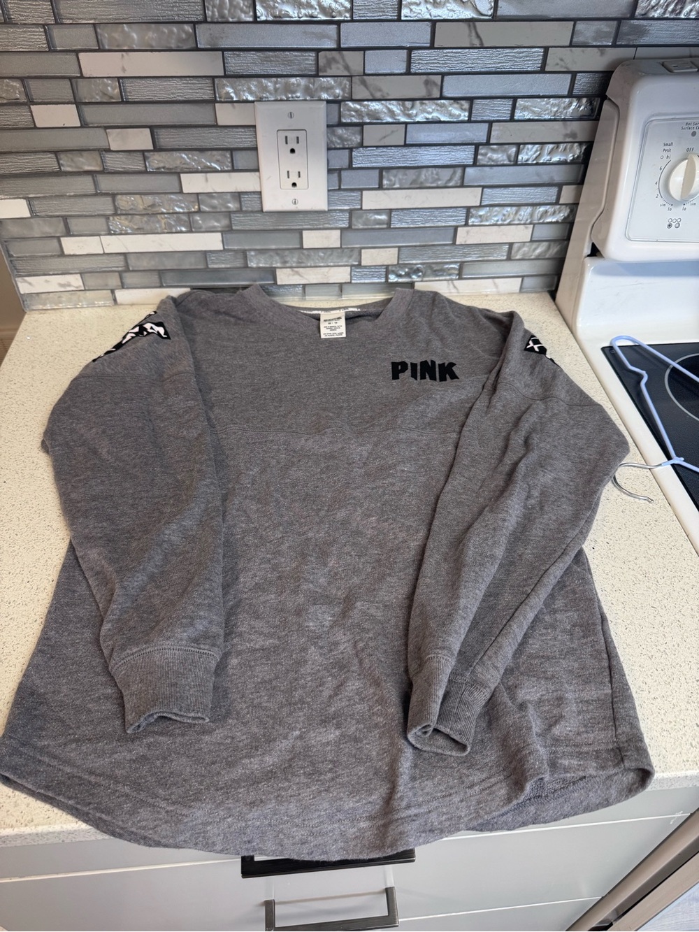 Victoria's Secret PINK Gray Crewneck Sweatshirt